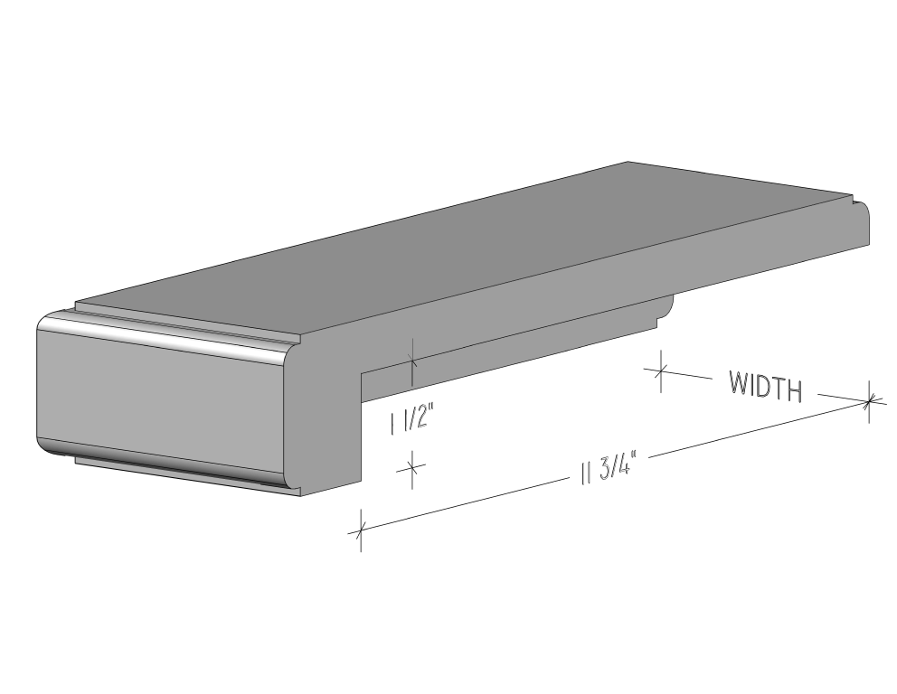 Stairends, Wallends, Treads, Kickboard and Trim SJ Stair Railings